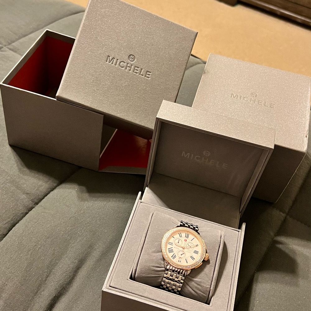 Michele Serein Diamond two-tone ladies watch